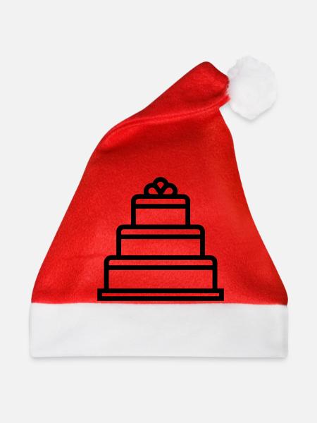 Hochzeitstorte - Weihnachtsmütze - Rot