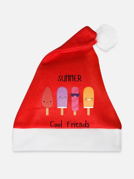 Sommer-coole Freunde - Weihnachtsmütze - Rot