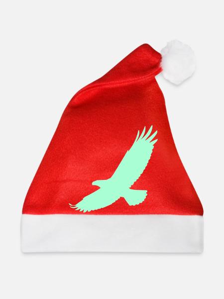 Falke im Flug - Weihnachtsmütze - Rot