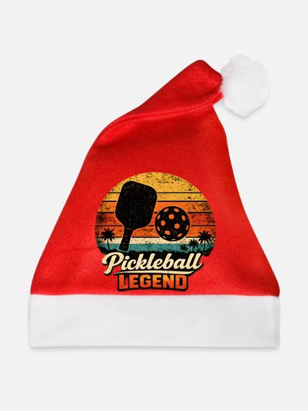 Pickleball Legende Retro Sunset - Weihnachtsmütze - Rot
