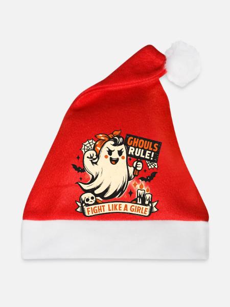 Geist Halloween Kämpferin - Weihnachtsmütze - Rot