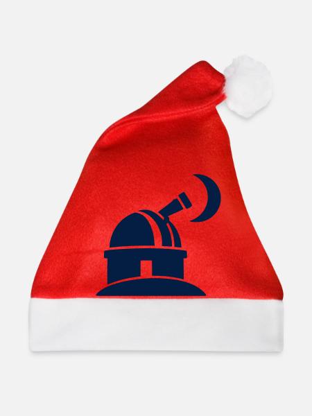 Sternwarte Observatorium Logo - Weihnachtsmütze - Rot