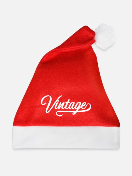 Weinlese - Weihnachtsmütze - Rot - Vorne