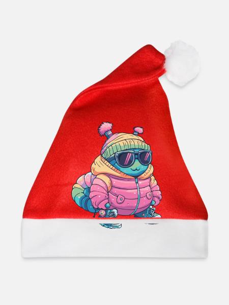 Wurm Winter - Weihnachtsmütze - Rot
