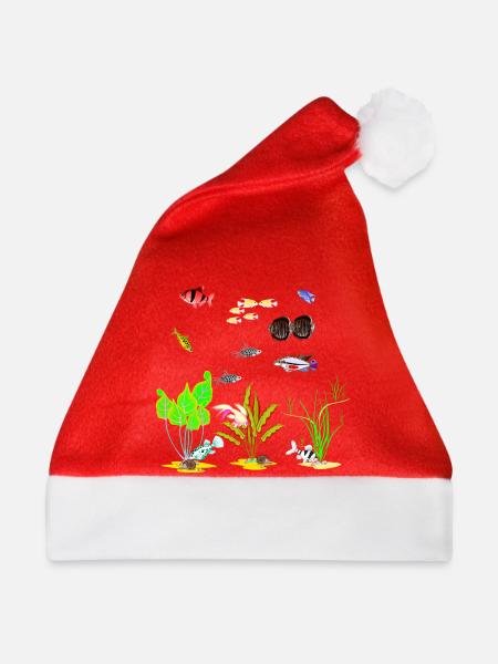 My Fish Tank 3 - Weihnachtsmütze - Rot