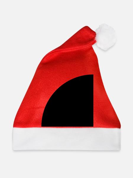 Viertelkreis - Weihnachtsmütze - Rot