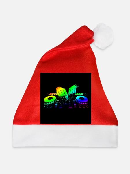 Disc Jockey - Weihnachtsmütze - Rot