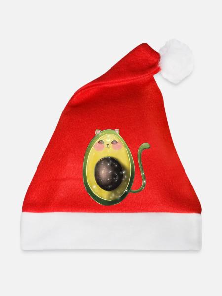 Avocado katze avogato - Weihnachtsmütze - Rot