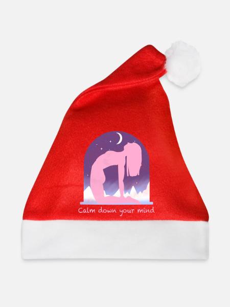 Mondnacht Ruhepose - Weihnachtsmütze - Rot
