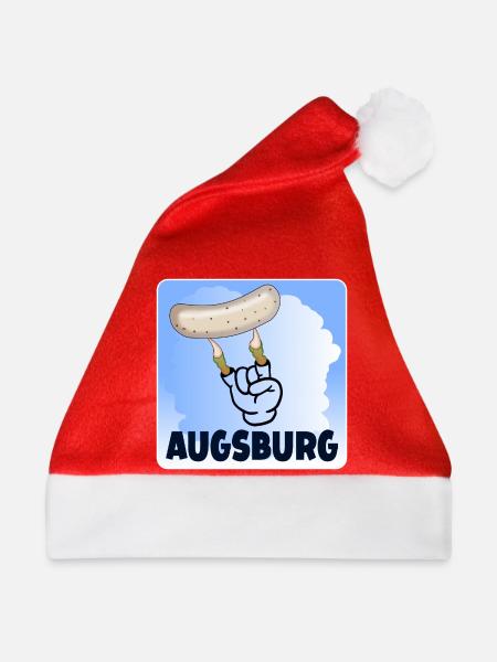 AUGSBURG WEIßWURST ZUZELN  - Weihnachtsmütze - Rot - Vorne