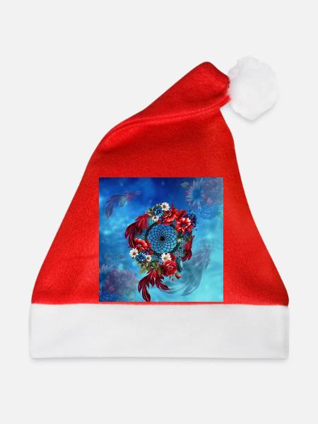 Wunderbarer Traumfänger, - Weihnachtsmütze - Rot