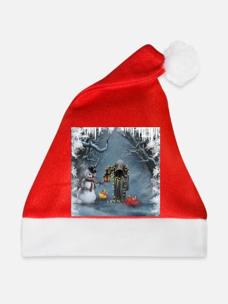 Dunkle Weihnachten - Weihnachtsmütze - Rot