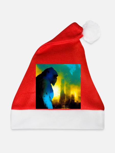 Gorilla 01 - Weihnachtsmütze - Rot