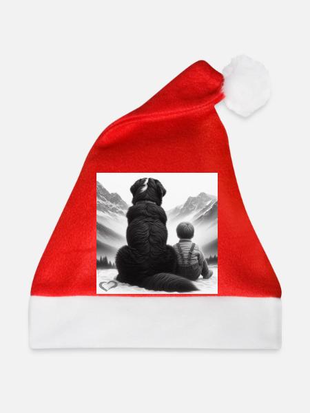 Berner Sennenhund - Weihnachtsmütze - Rot