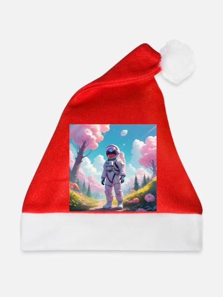 Spaceman - Weihnachtsmütze - Rot