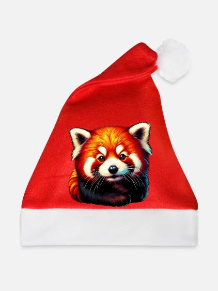 Kleiner Panda - Weihnachtsmütze - Rot