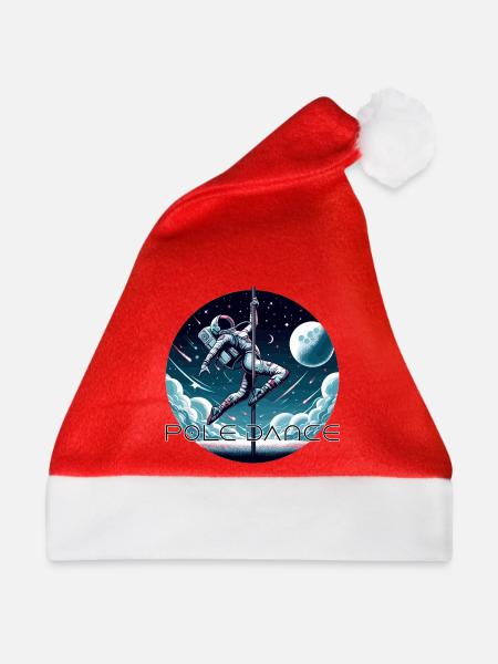 Pole Dance Astronautin Poledance Geschenk - Weihnachtsmütze - Rot