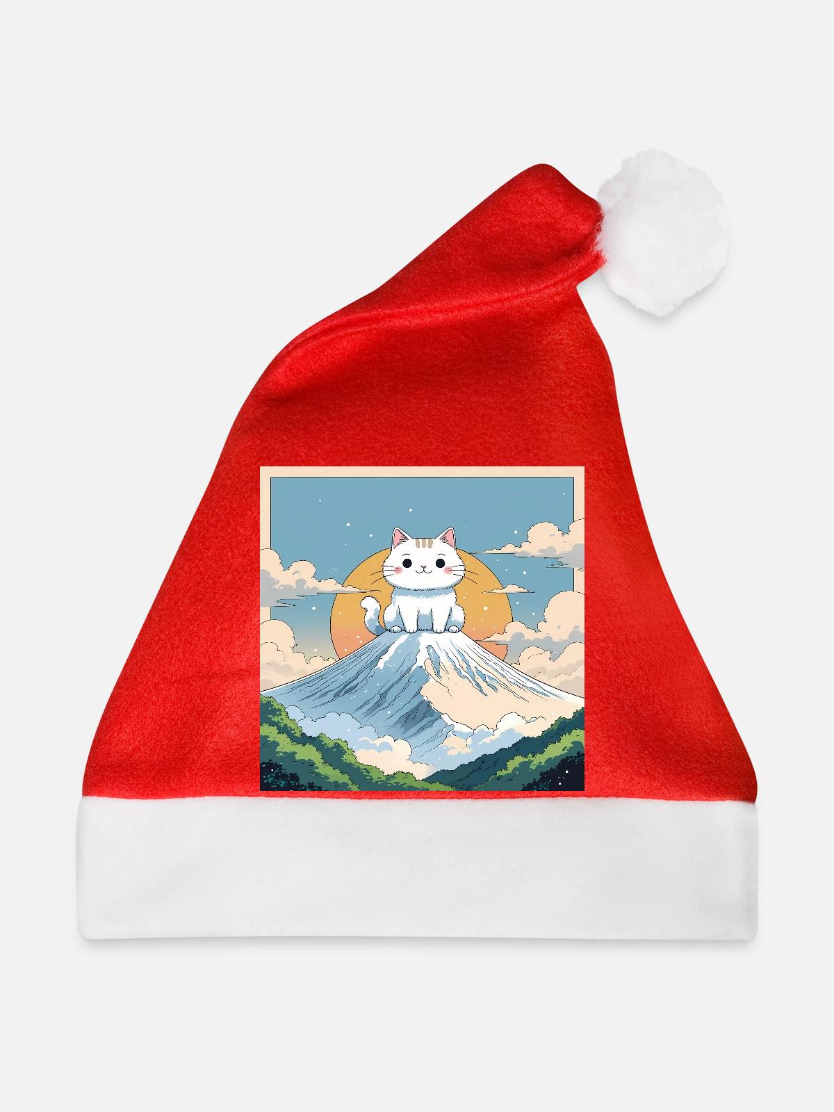 Fuji Kitten - Weihnachtsmütze - Rot - Vorne