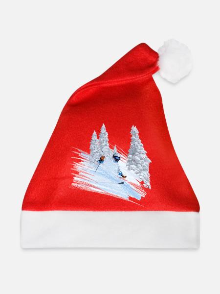 Ski - Weihnachtsmütze - Rot