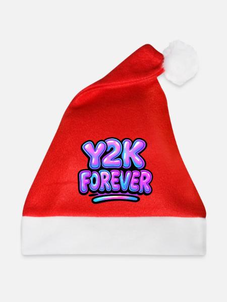 Y2K Forever Neon Design - Weihnachtsmütze - Rot