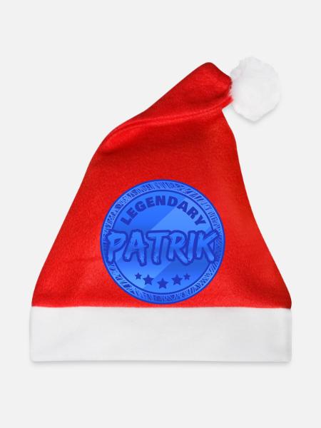 Geschenk für Patrik - Weihnachtsmütze - Rot