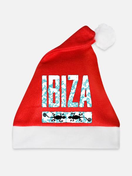 Ibiza Chameleon Art Design - Weihnachtsmütze - Rot
