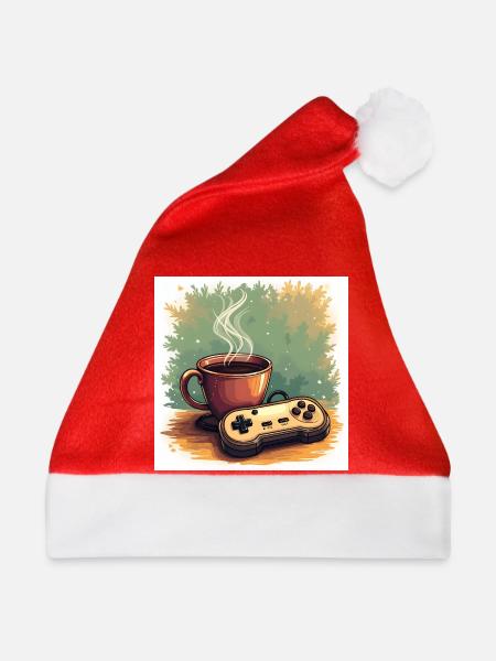 Caffeine & Campaigns - Weihnachtsmütze - Rot - Vorne