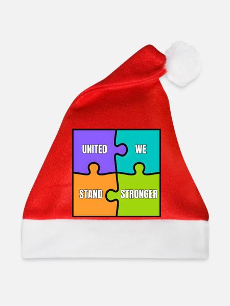 VEREINT SIND WIR STÄRKER - Weihnachtsmütze - Rot