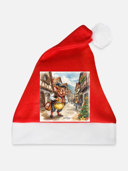 Goblin am Weihnachtsmarkt - Weihnachtsmütze - Rot - Vorne