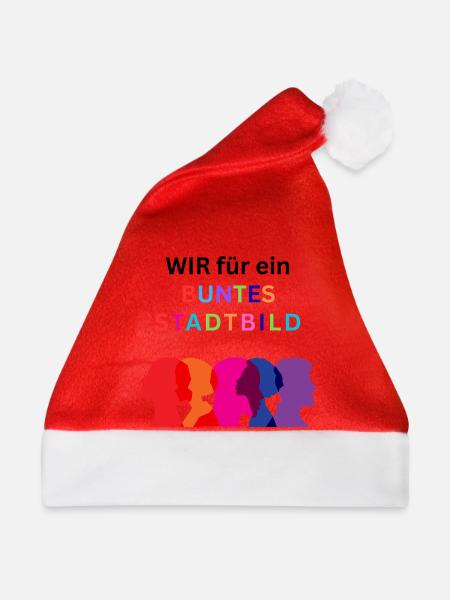 WIR FÜR EIN BUNTES STADTBILD - Weihnachtsmütze - Rot