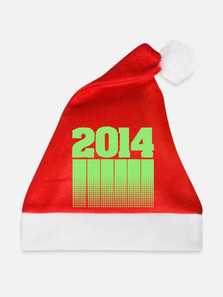 2014 2014 - Weihnachtsmütze - Rot