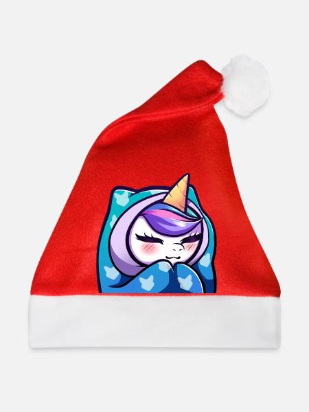 Lya Einhorn Cozy - Weihnachtsmütze - Rot