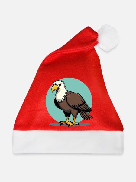 Stolzer Adler Majestätischer Greifvogel - Weihnachtsmütze - Rot