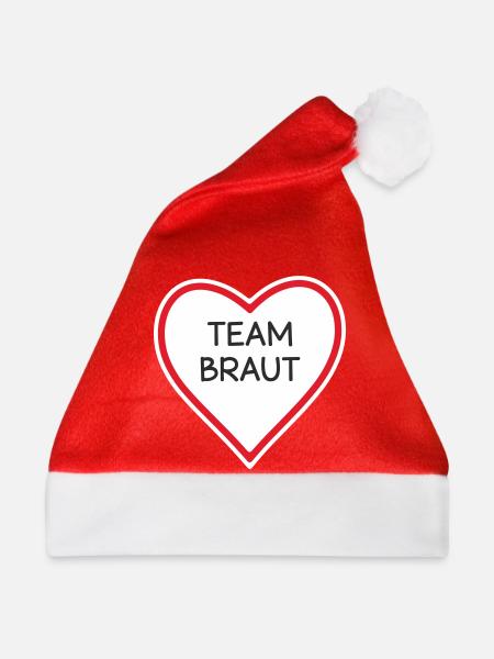HerzTeam Brautdesign - Weihnachtsmütze - Rot