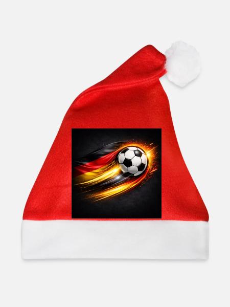 Feuerspur Deutschland Fußball - Weihnachtsmütze - Rot