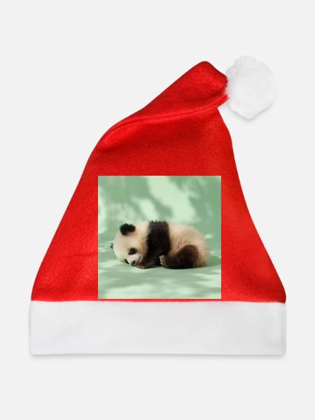 264 Pandas - Weihnachtsmütze - Rot