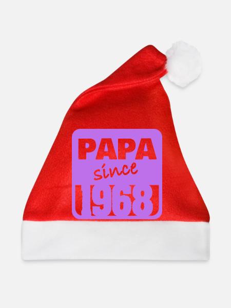 Papa 1968 - Weihnachtsmütze - Rot