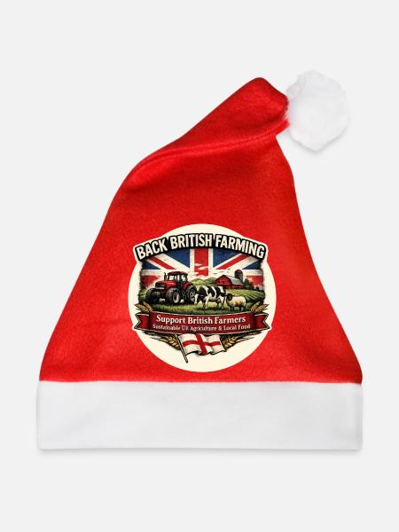 Zurück zur britischen Landwirtschaft - Weihnachtsmütze - Rot