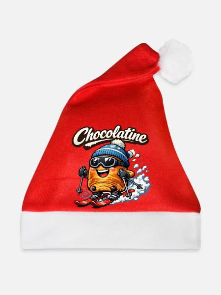 Chocolatine-Ski - Weihnachtsmütze - Rot
