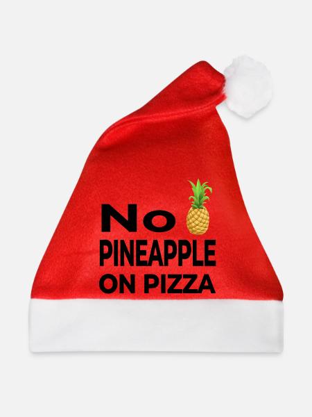 Pizza - Weihnachtsmütze - Rot