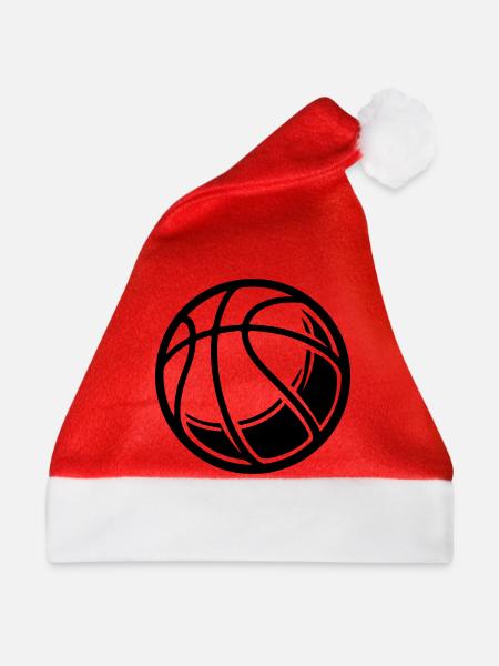 Basketball Ball - Weihnachtsmütze - Rot
