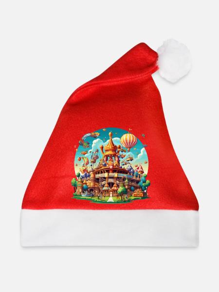 Fantasiepark Luftschiff-Karussell - Weihnachtsmütze - Rot