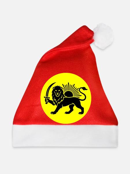 Löwe Persien Iran Symbol - Weihnachtsmütze - Rot