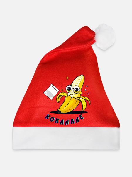 KOKANANE – Banane mit Schwung - Weihnachtsmütze - Rot