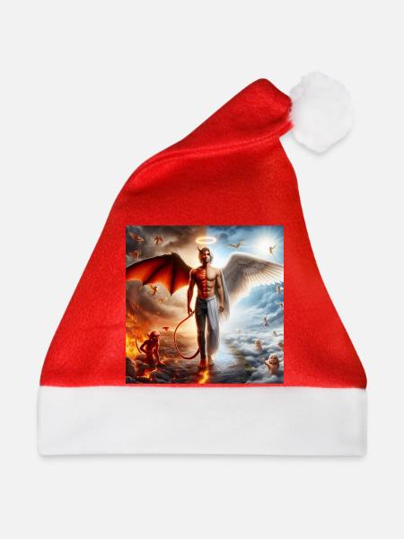 Himmlische und Infernale Dualität - Weihnachtsmütze - Rot