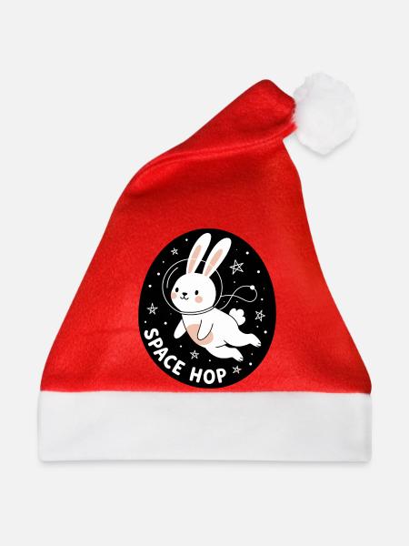 Space Hop - Weihnachtsmütze - Rot