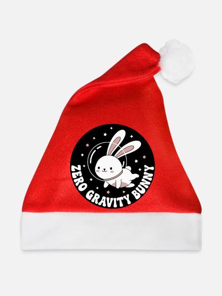 Schwerelosigkeits-Hase - Weihnachtsmütze - Rot