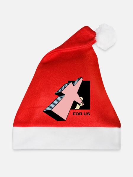 Für uns - Weihnachtsmütze - Rot