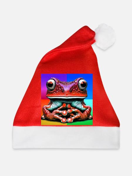 Frosch - Weihnachtsmütze - Rot