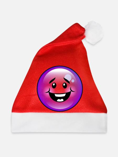 Niedliche Lila Blase - Weihnachtsmütze - Rot
